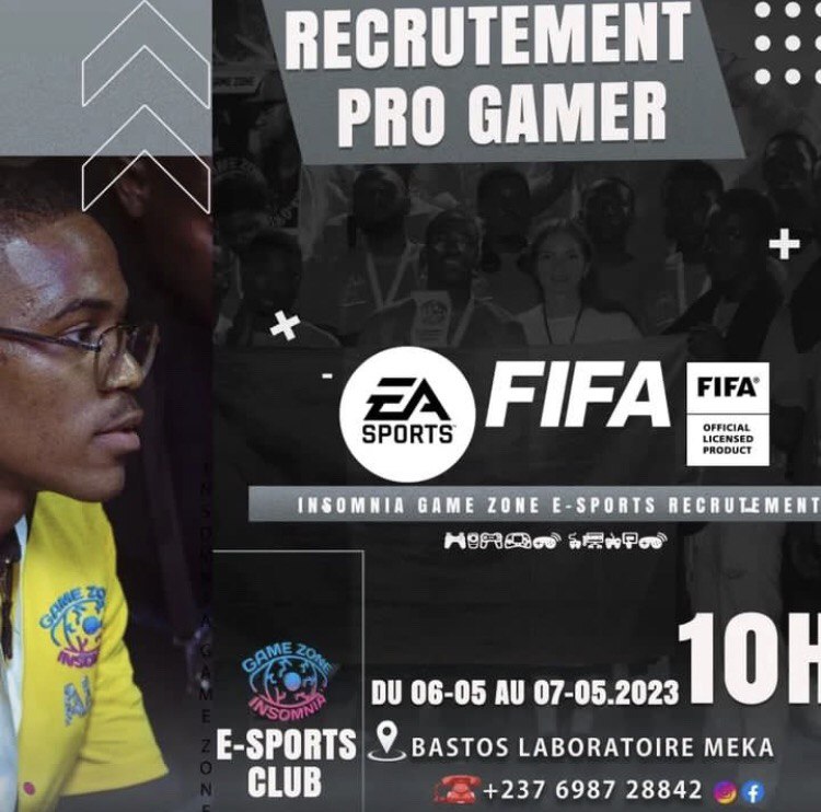 Insomnia Esports Club lance une campagne de recrutement pour les joueurs de FIFA à Yaoundé aujourd’hui