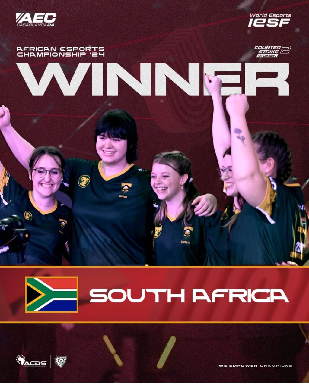 Champions of all of Africa – Protea Female Counter Strike 2 Esports Team wins AEC24