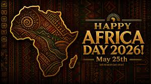 African leaders and cultural celebrations representing Africa Day with flags, traditional attire, and continental unity imagery