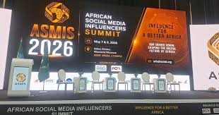 African influencers and digital creators gathered at ASMIS 2026 summit in Addis Ababa Ethiopia discussing social media and digital content creation