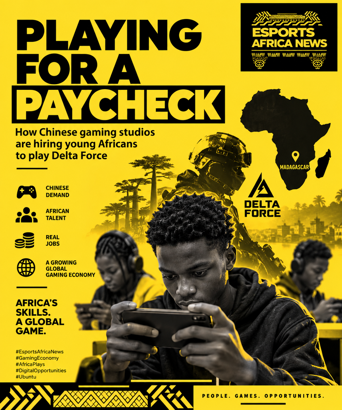 AFRICA’S NEW DIGITAL FACTORY: Why Chinese Gaming Businesses Are Hiring Hundreds of Young Africans to Play